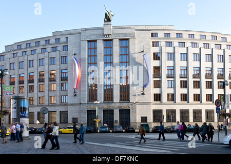 Banque nationale tchèque à Prague, République Tchèque Banque D'Images