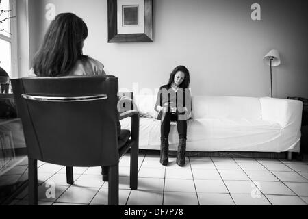 ANOREXIE, FEMME Banque D'Images