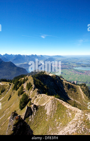 Formulaire sur le sommet du mont tegelberg, Bavière, Allemagne. Banque D'Images