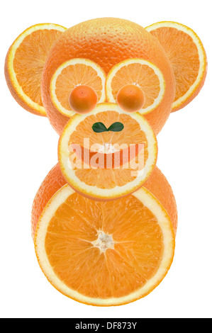Oranges & monkey Banque D'Images