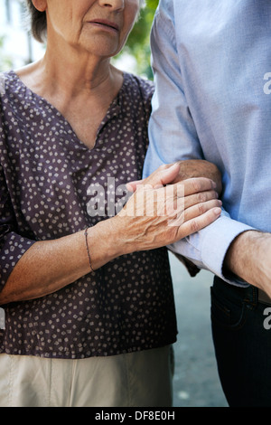 L'AIDE SOCIALE POUR PERSONNE ÂGÉE Banque D'Images