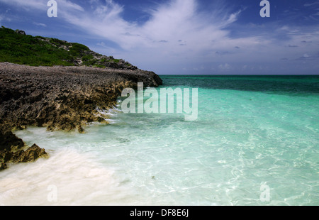 Jouer Pilar, l'une des meilleures plages de Cuba - Cayo Guillermo, Cuba Banque D'Images