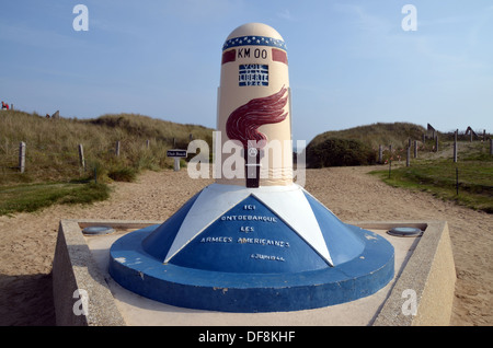1944 D-Day en Normandie : Utah Beach, liberty road monument. Banque D'Images