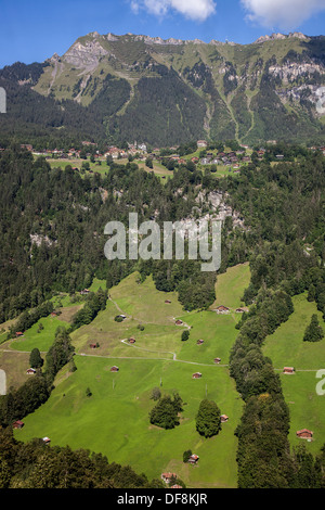 Vue montagne de Wengen Banque D'Images