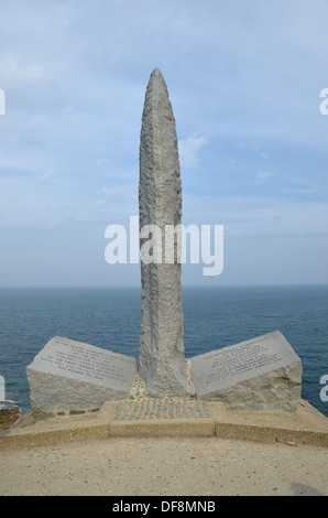1944 D-Day en Normandie : la Pointe du Hoc. Banque D'Images