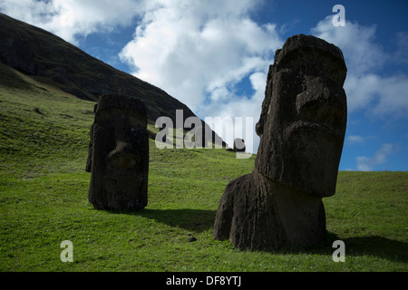 Moai moai au mien Banque D'Images