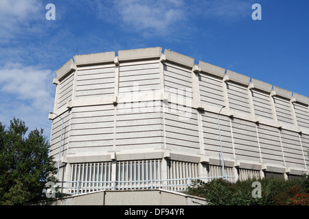 Le Brutalist Grade 2 a classé Moore St Electricity Substation à Sheffield, en Angleterre Banque D'Images