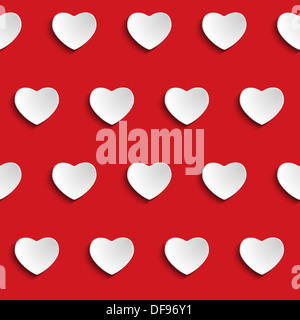 Coeur saint valentin Vecteur de Fond transparent Banque D'Images