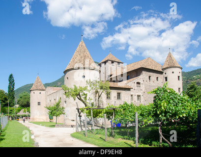 Maretsch Castle Mareccio (Schloss) et vignoble, Bolzano, province du Tyrol du Sud, Italie, Europe Banque D'Images