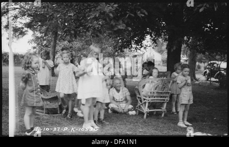 School-Village TVA 5E1, la classe de maternelle de 1937 produits laitiers 279996 visites Banque D'Images