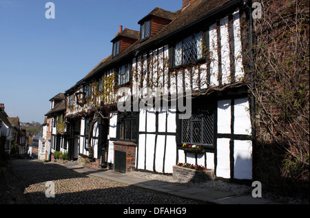 Le Mermaid Inn seigle reconstruit en 1420. EAST SUSSEX UK Banque D'Images