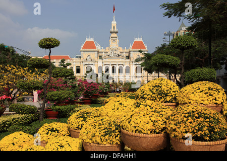 Ho chi minh, hôtel de ville Banque D'Images