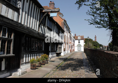 Place de l'église. Le SEIGLE. EAST SUSSEX. UK Banque D'Images