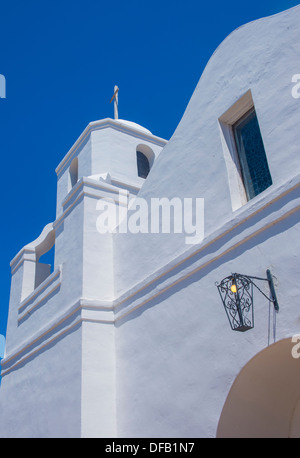 La vieille Adobe Mission Notre Dame du Perpétuel Secours, construite en 1933, dans la vieille ville de Scottsdale, Arizona Banque D'Images