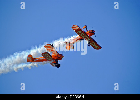 Aile Breitling à Sywell Northamptonshire aérodrome walkers Banque D'Images