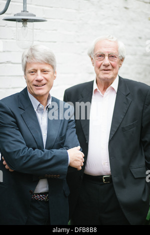 Nick Ross et Barry Norman au Henley Literary Festival 2013 Banque D'Images