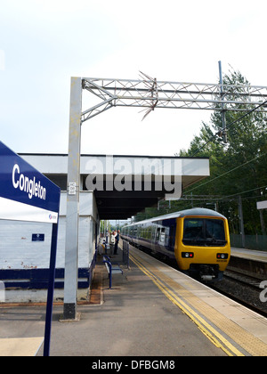 La gare de Congleton Cheshire UK Banque D'Images