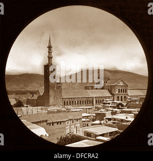 La Grande Mosquée de Damas Syrie probablement 1870 Banque D'Images