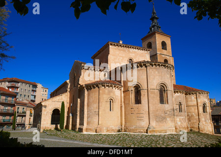 San Millán, église romane , Segovia. Castille-león, Espagne. Banque D'Images