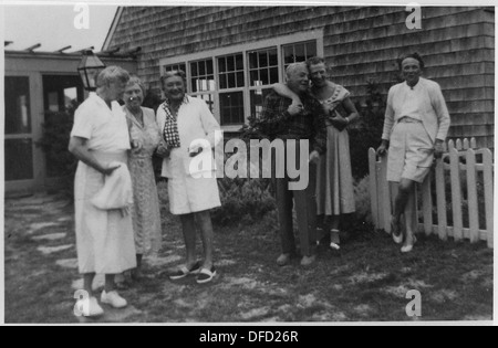 Eleanor Roosevelt et Helen Keller à Marthas Vineyard, Massachusetts 195945 Banque D'Images