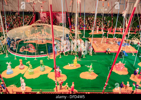 Le Cirque Miniture exposée au Musée Ringling à Sarasota FL Banque D'Images