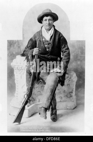 Calamity Jane, Martha Jane Cannary connu sous le nom de Calamity Jane. Frontierswoman américain Banque D'Images