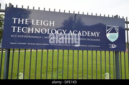 Dartford, Royaume-Uni. 3e oct, 2013. Frank Green Chef de la Leigh et Leigh Academies Trust de prendre de nouvelles nomination à titre de commissaire d'écoles pour l'Angleterre. Frank Green restera un directeur sur la LAT. Stephen Bartholomew Bartholomew Stephen/photographie/Alamy Live News Banque D'Images