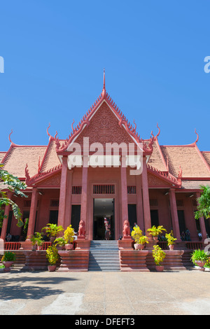 Façade du bâtiment du musée national de Phnom Penh, Cambodge Banque D'Images