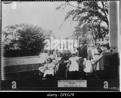 Franklin D. Roosevelt, grand-père Delano, et cousins de Fairhaven, Massachusetts 195775 Banque D'Images