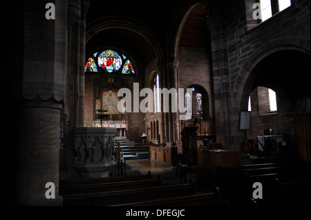 Le Lieutenant Charles William Peck, 1920 vitrail commémoratif, All Saints Episcopal Church, Jordanhill, Glasgow. Banque D'Images