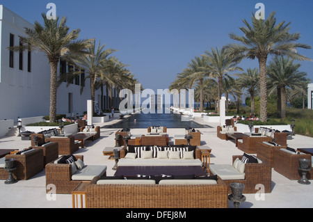 Longue piscine à l'hôtel Chedi Muscat, Oman Banque D'Images