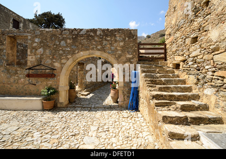 Abaisser (KATO) Monastère de Saint Jean le Baptiste - Preveli, Crète, Grèce Banque D'Images