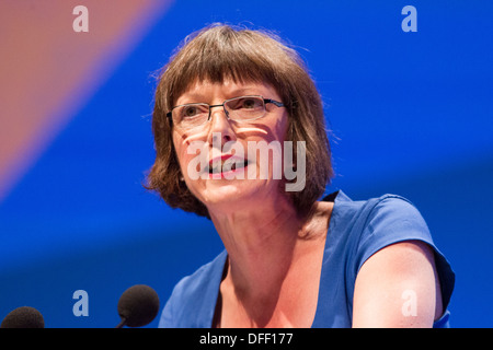 Francis O'Grady,secrétaire général de la TUC TUC,traite de la conférence en 2013 Bournemouth Banque D'Images