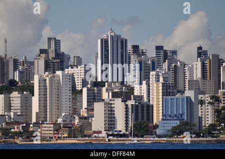 Vue sur Barra, Salvador da Bahia, Brésil. Banque D'Images