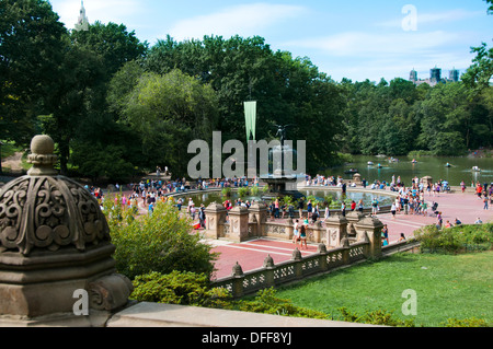 Bethesda Terrace fontaine plaza Banque D'Images