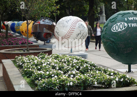 Globes dans Boston Common Banque D'Images