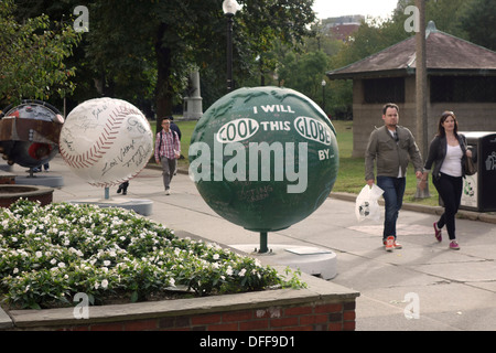 Globes dans Boston Common Banque D'Images