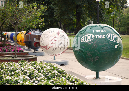 Globes dans Boston Common Banque D'Images