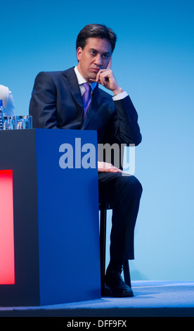 Ed Miliband lors de la conférence du parti travailliste à Brighton 2013 Banque D'Images