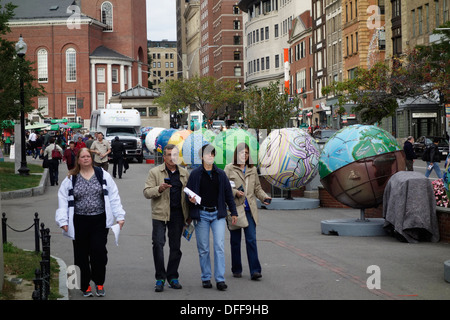 Globes dans Boston Common Banque D'Images