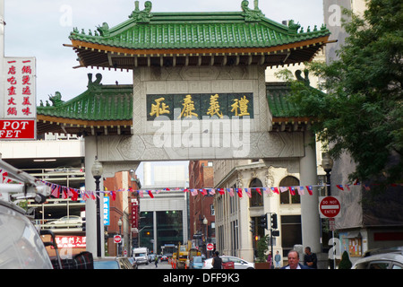 Chinatown à Boston Banque D'Images