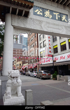 Chinatown à Boston Banque D'Images