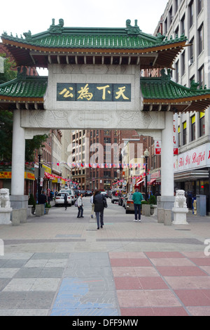 Chinatown à Boston Banque D'Images