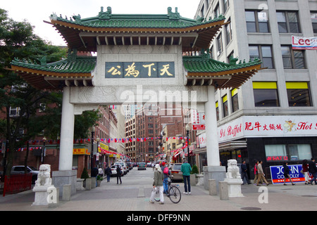 Chinatown à Boston Banque D'Images