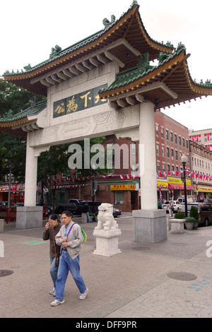 Chinatown à Boston Banque D'Images