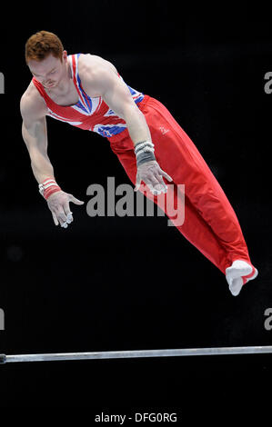 Anvers, Belgique.3e oct, 2013. Gymnastique Championnats du monde Anvers Belgique. -Tous les hommes autour de Finale 3.10.13. Daniel Purvis de Grande-bretagne en action © ALAN EDWARDS/Alamy Live News Banque D'Images