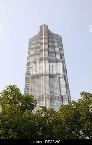 Tour Jin Mao à Pudong, Shanghai Chine Banque D'Images