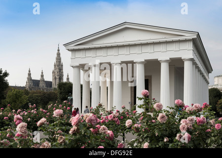 Temple de Thésée, Volksgarten ou Folk Park, Vienne, Vienne, Autriche l'État Banque D'Images