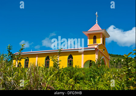 Peu d'église sans nom, l'Île des Pins, Nouvelle Calédonie, France Banque D'Images