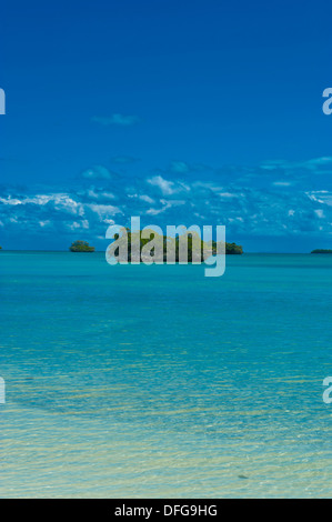 L'eau turquoise, l'Île des Pins, Nouvelle Calédonie, France Banque D'Images